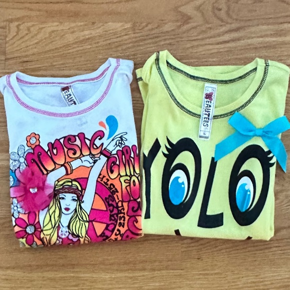 Beautees *2* NWOT Girls Graphic Tees (XL) - Picture 8 of 13